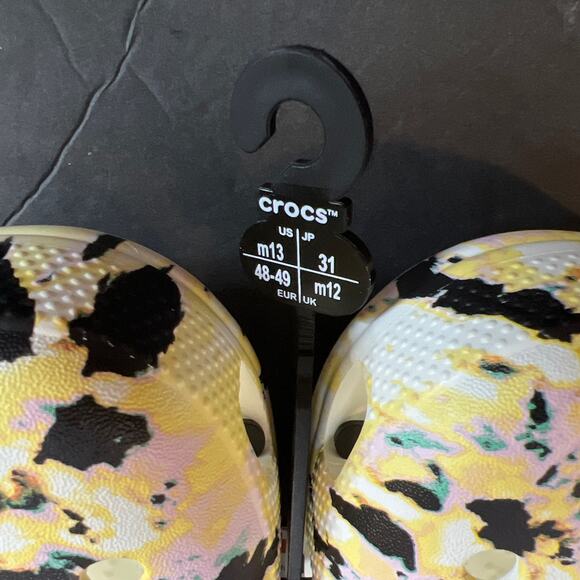 Crocs Unisex Classic Tie Dye Mania Clog Size 13M NWT - Picture 7 of 10